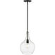 Lamara 1 Light 10 inch Matte Black Indoor Pendant Ceiling Light